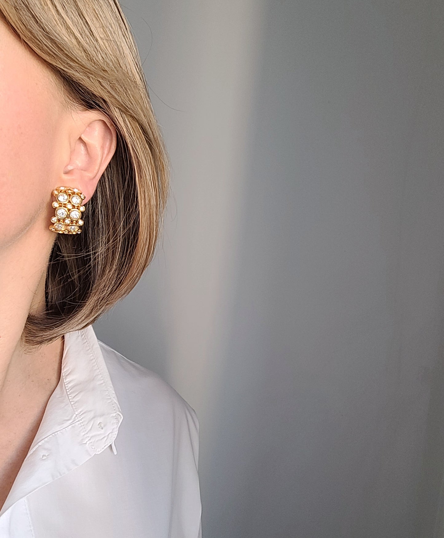 Swarovski - Boucles d'oreilles vintage