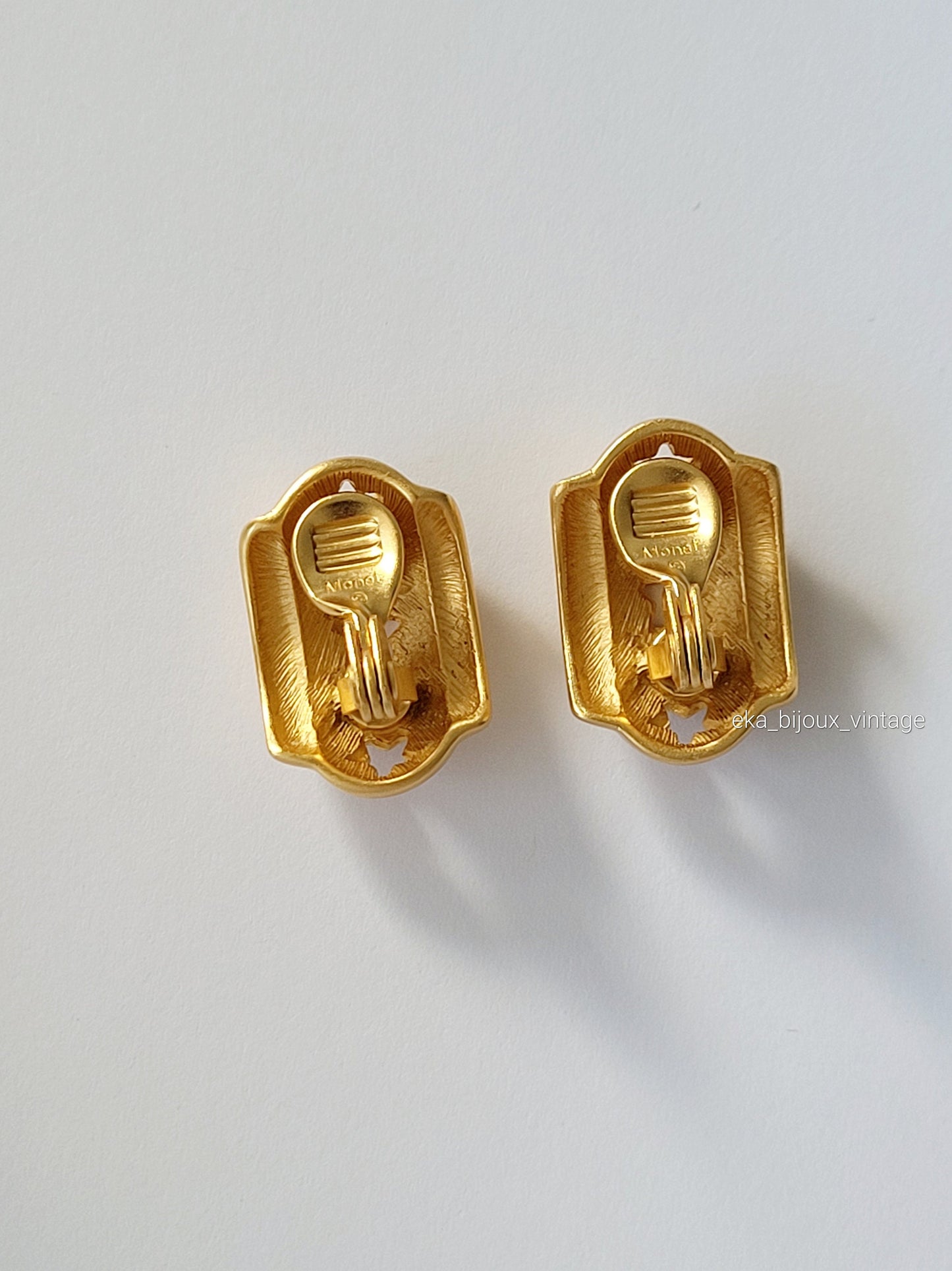 Monet - Set vintage boucles d'oreilles et bracelet