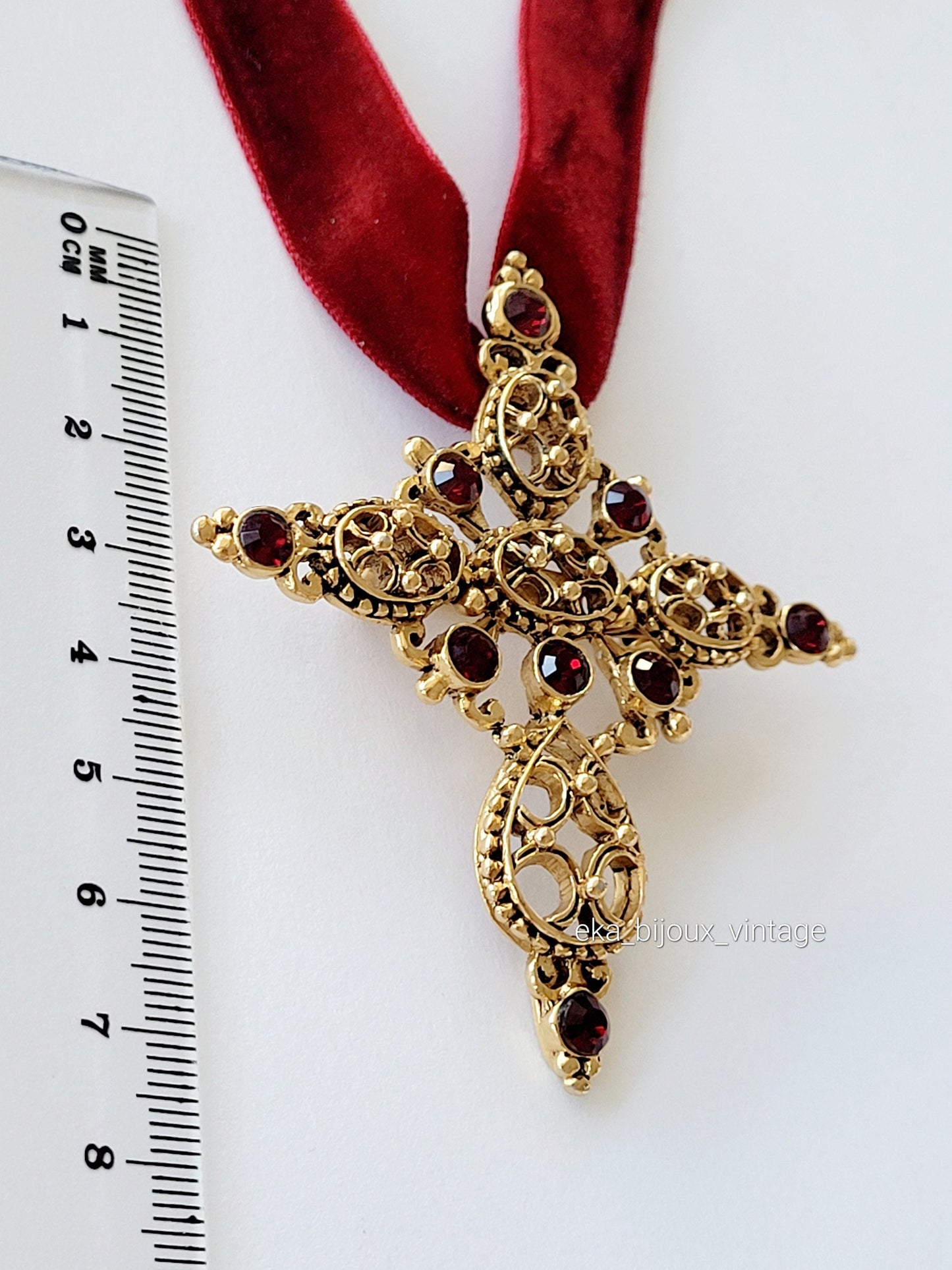 Rene Gouin - Broche /Pendentif en forme de croix