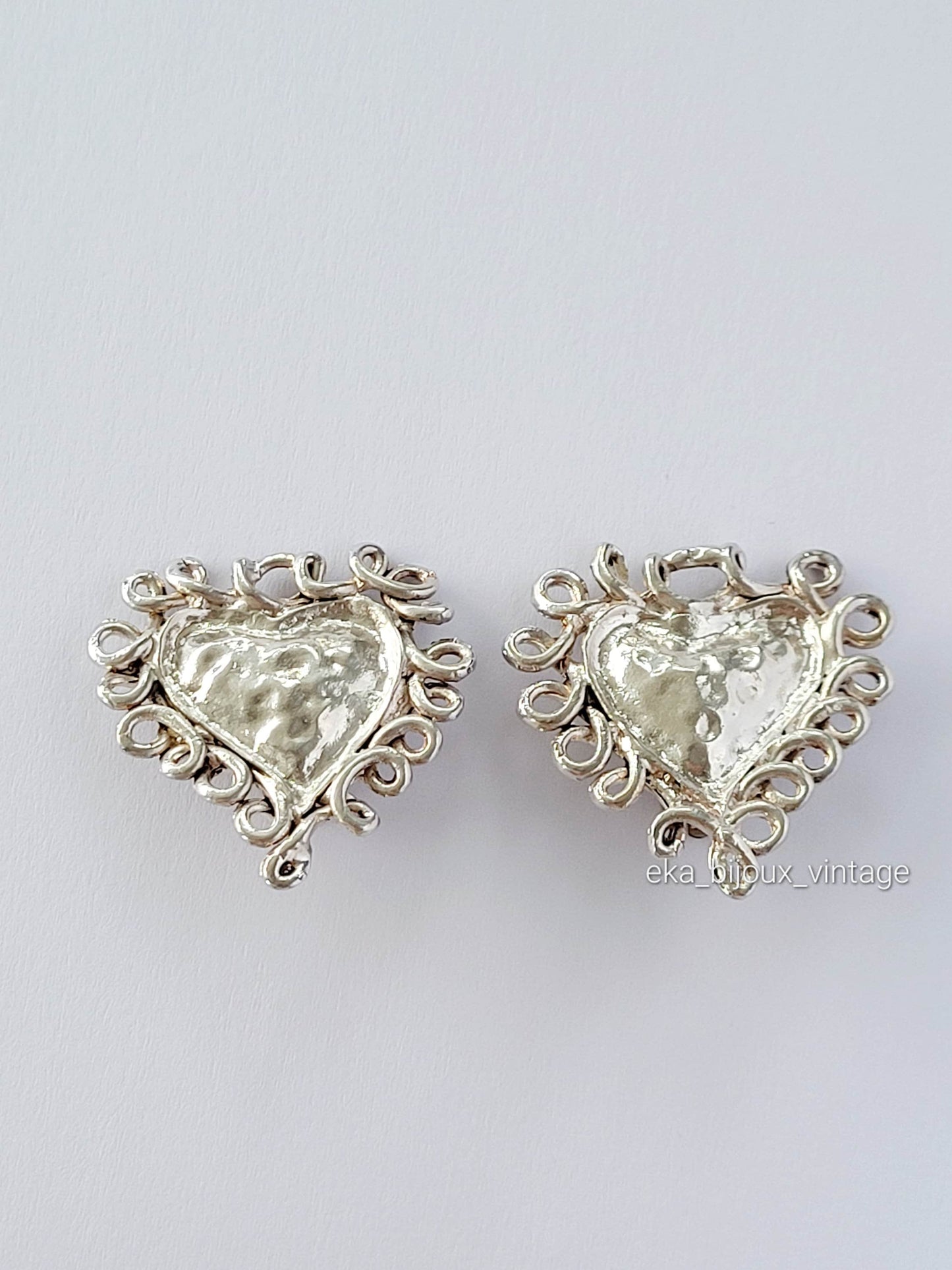 Christian Lacroix - Boucles d'oreilles vintage Cœur