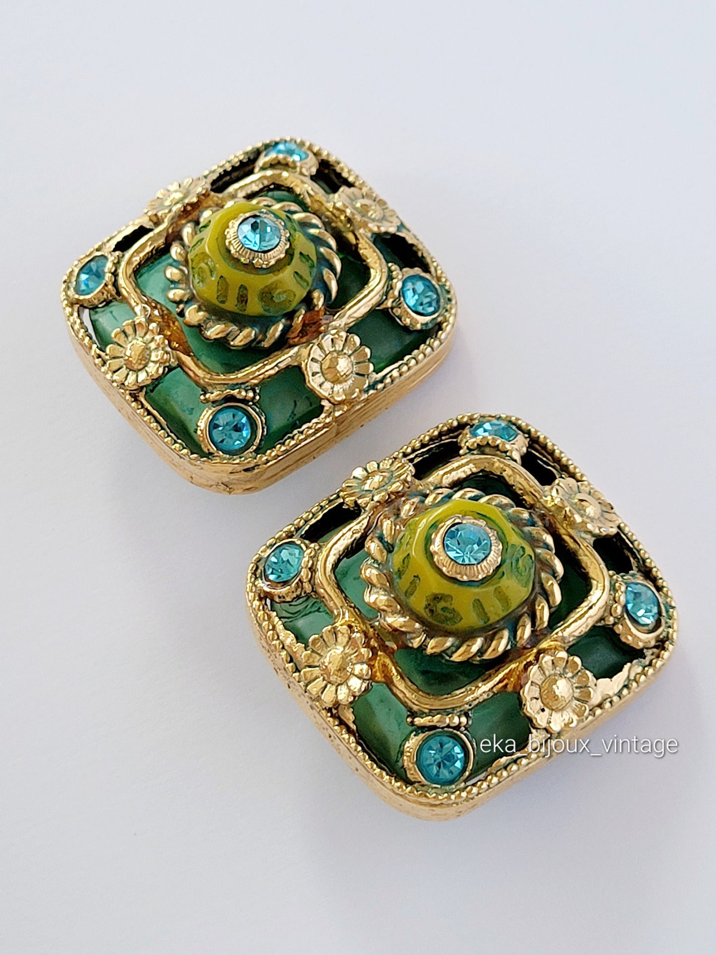 Kalinger - Grandes boucles d'oreilles vintage