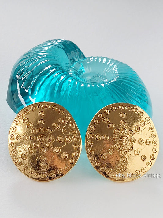 Yves Saint Laurent -Grandes boucles d'oreilles vintage