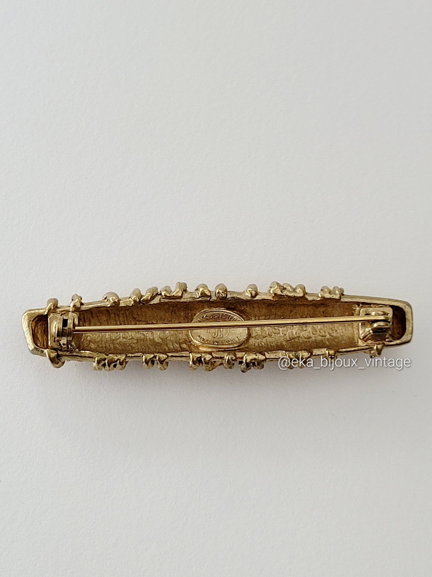 Jacques Esterel - Vintage golden brooch