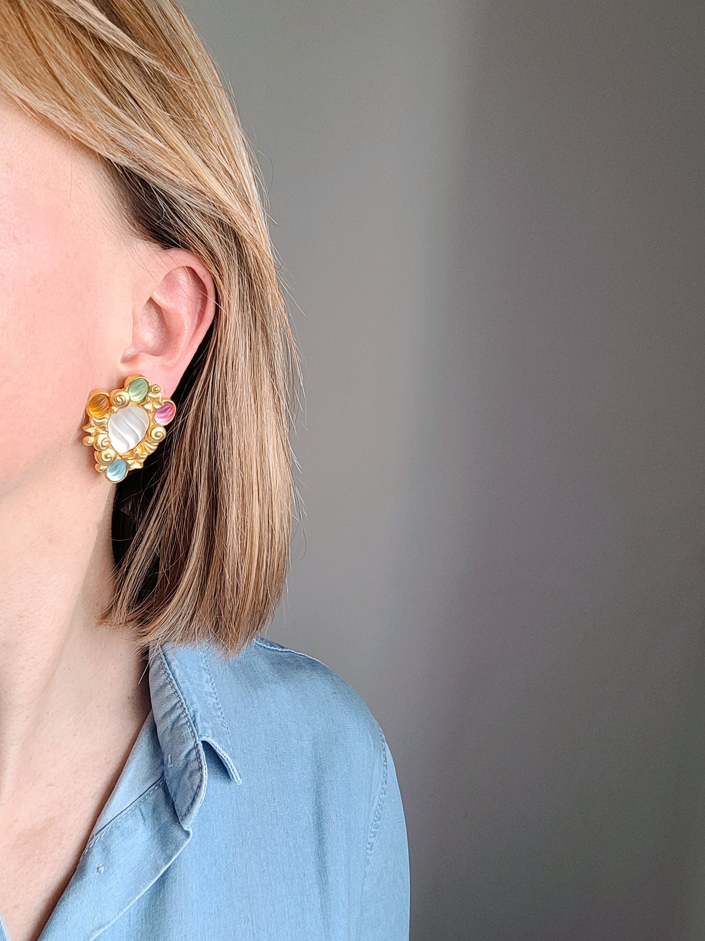 Ungaro - Vintage set - Necklace and earrings