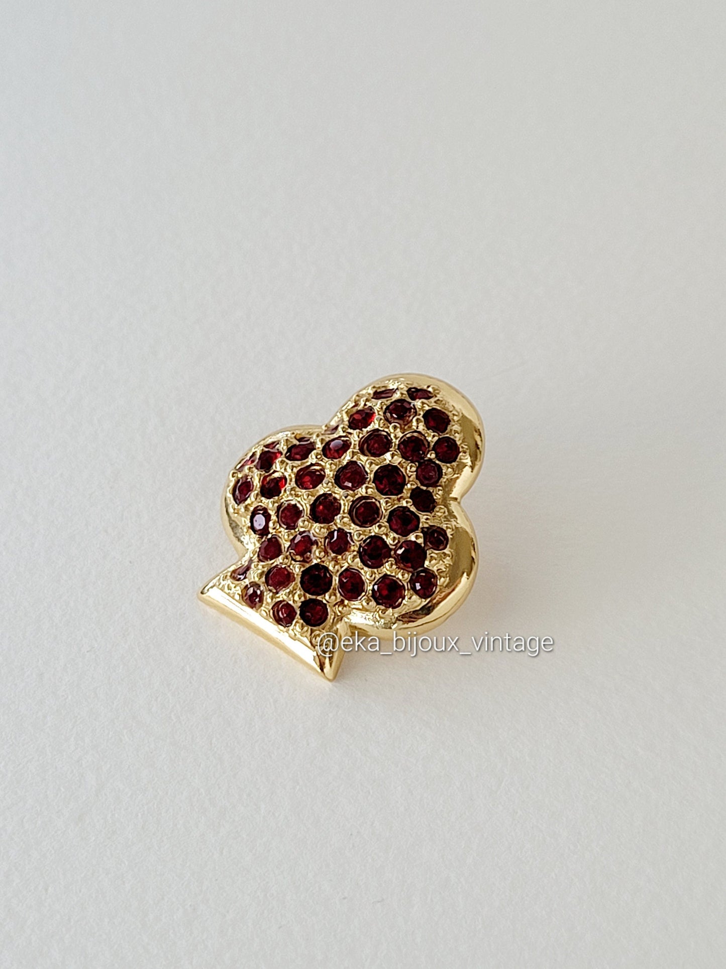 Vintage Yves Saint Laurent spade-shaped brooch