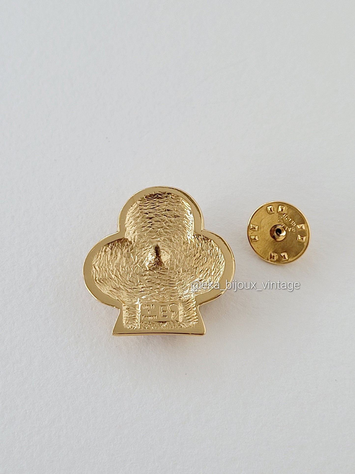 Vintage Yves Saint Laurent spade-shaped brooch