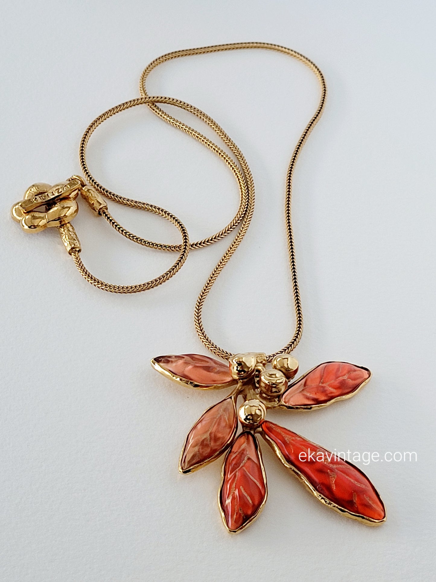 Collier avec pendentif fleur Kenzo