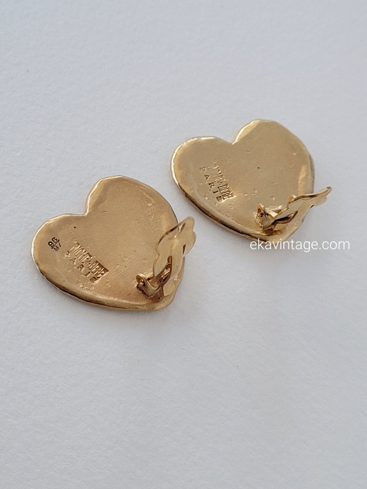 Biche de Bere - Boucles d'oreilles vintage Cœur