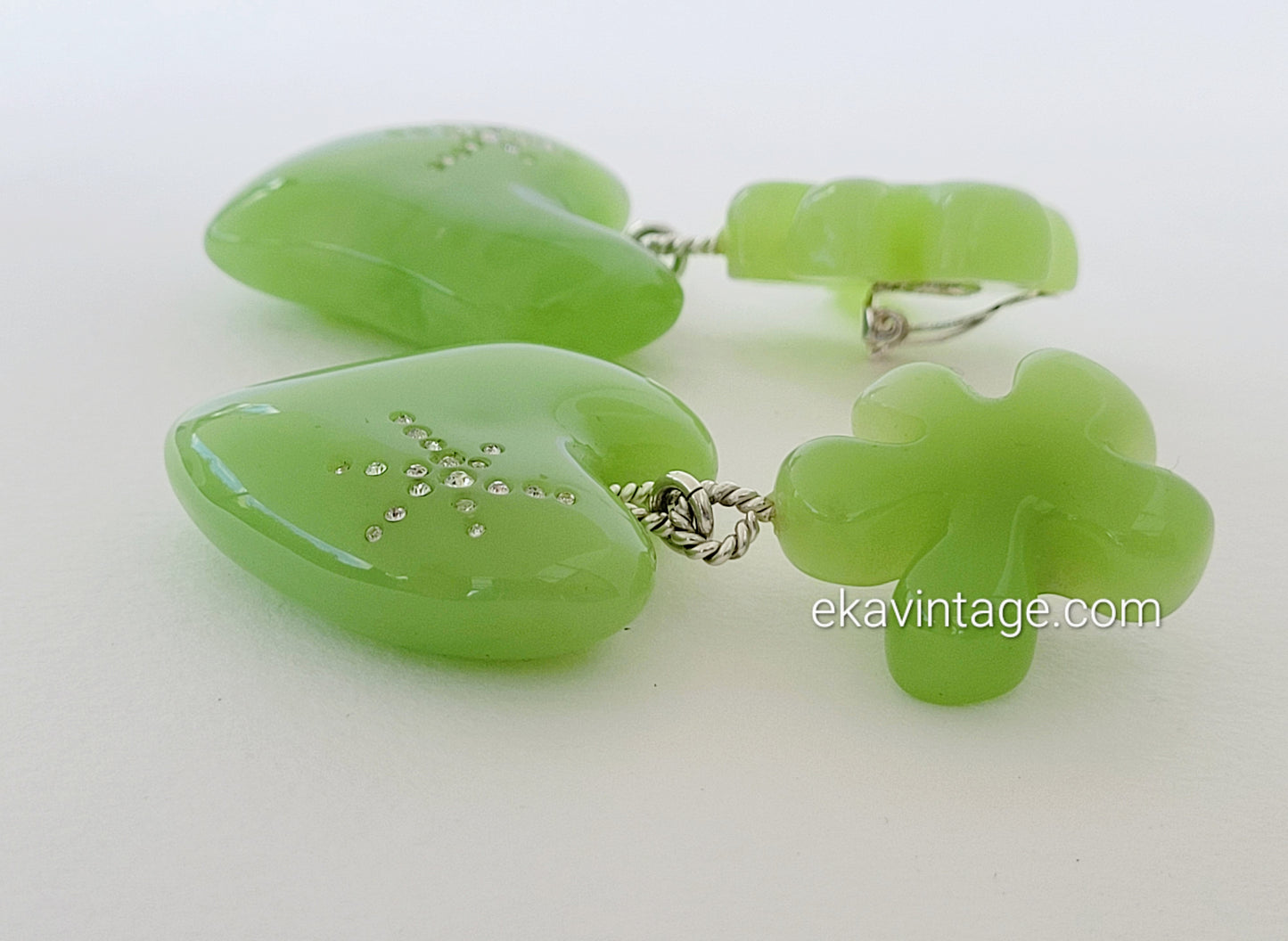 Christian Lacroix  - Boucles d'oreilles pendantes Cœur