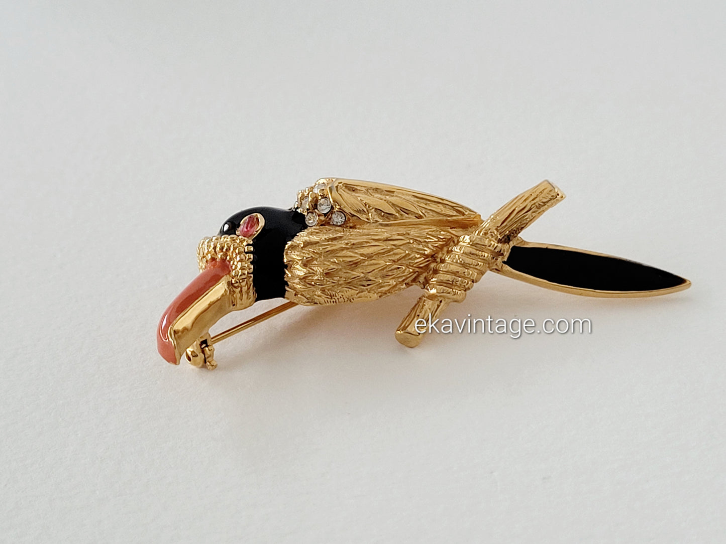 Carven - Broche vintage oiseau