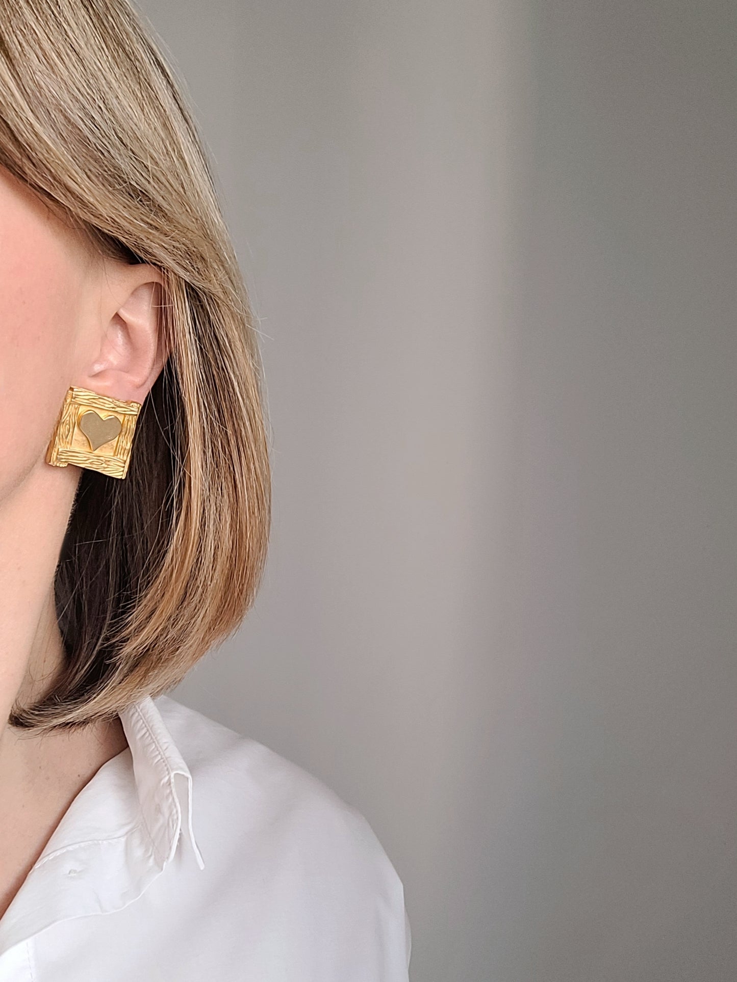 Karl Lagerfeld - Boucles d'oreilles vintage KL