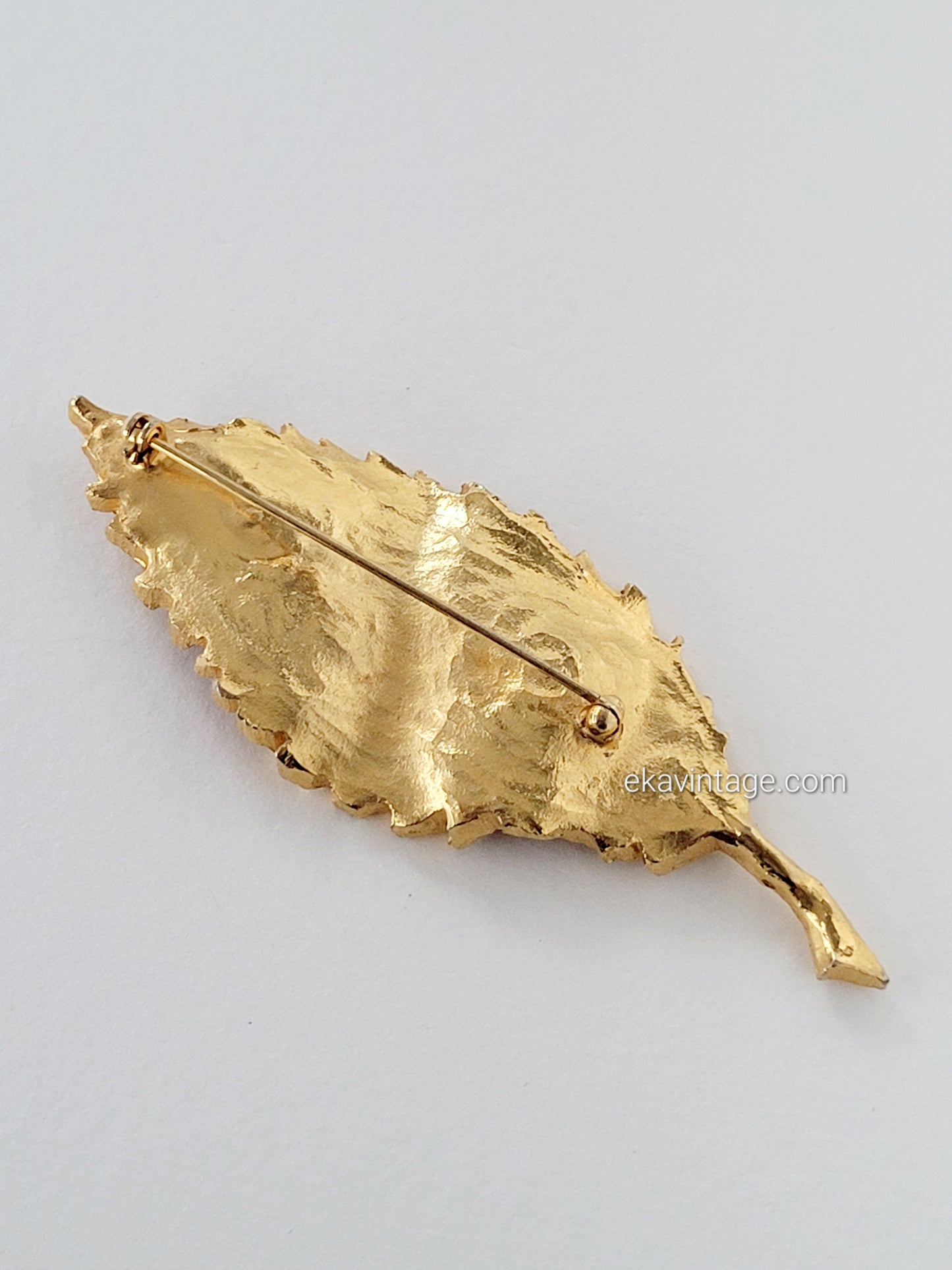 Broche vintage - Feuille