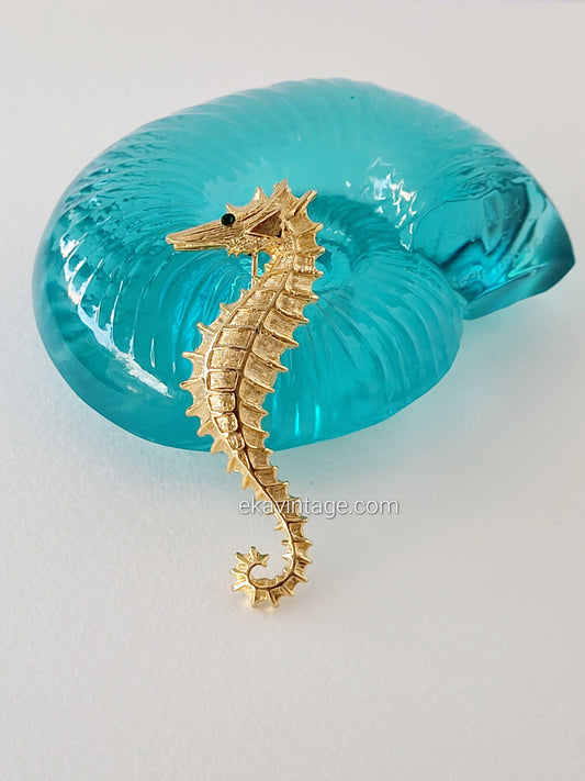 Broche vintage Hippocampe