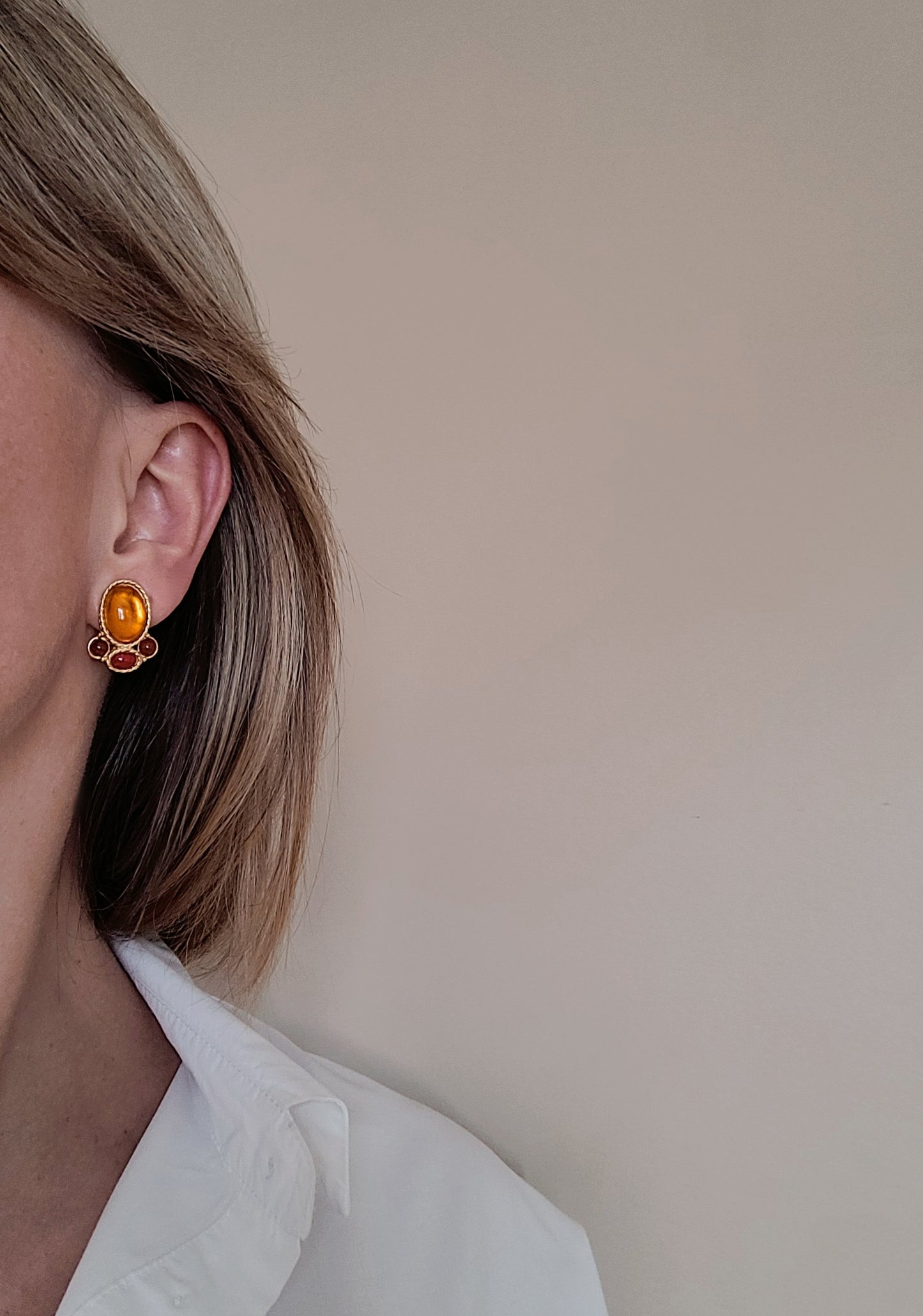 Monet - Boucles d'oreilles vintage
