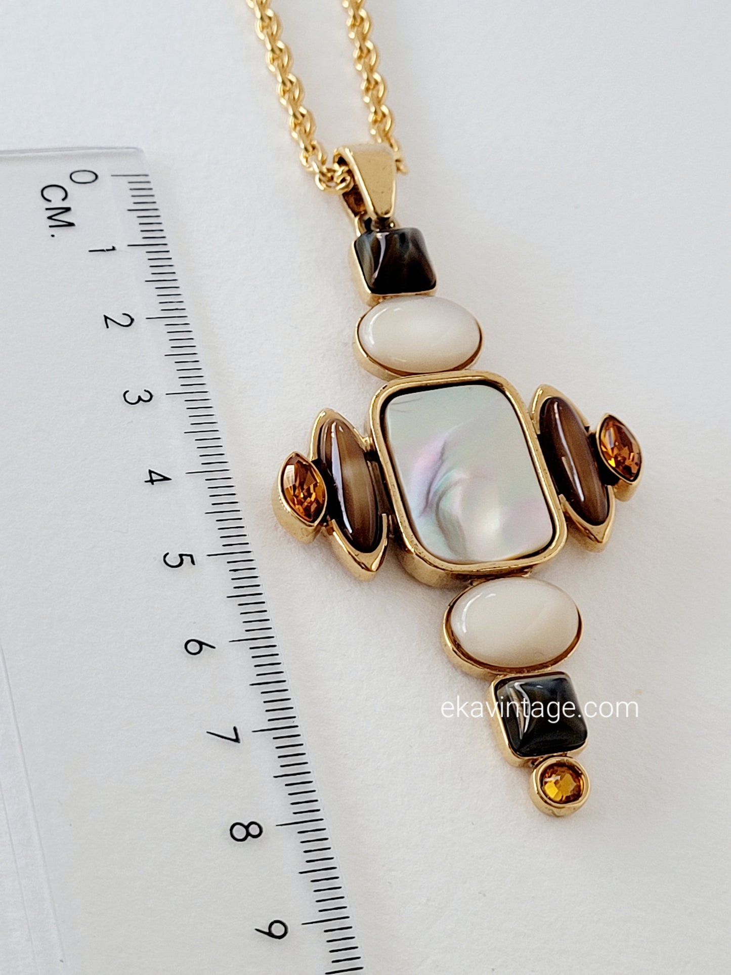 Scherrer - Collier vintage avec un gros pendentif