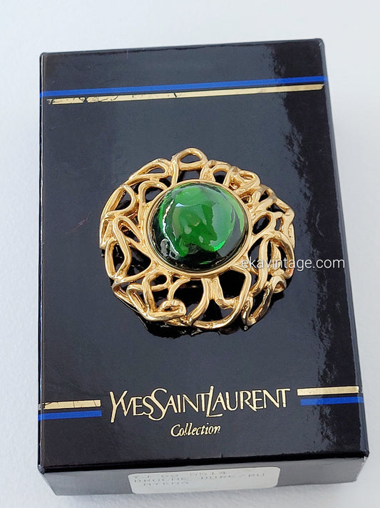 Yves Saint Laurent - Broche vintage Fleur