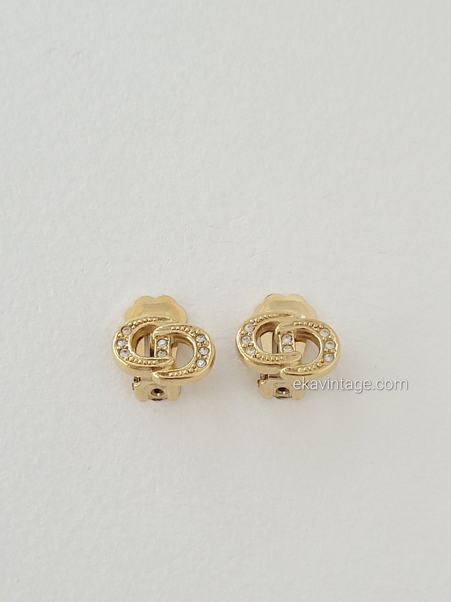 Christian Dior - Boucles d'oreilles vintage CD