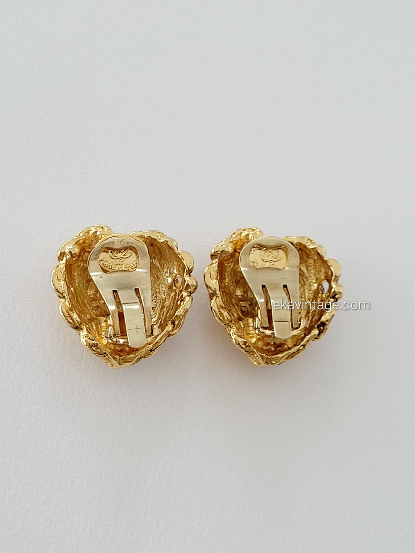 Christian Lacroix-Boucles d'oreilles vintage Cœur