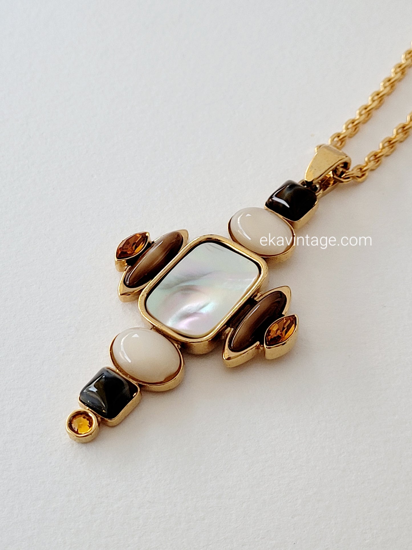 Scherrer - Collier vintage avec un gros pendentif