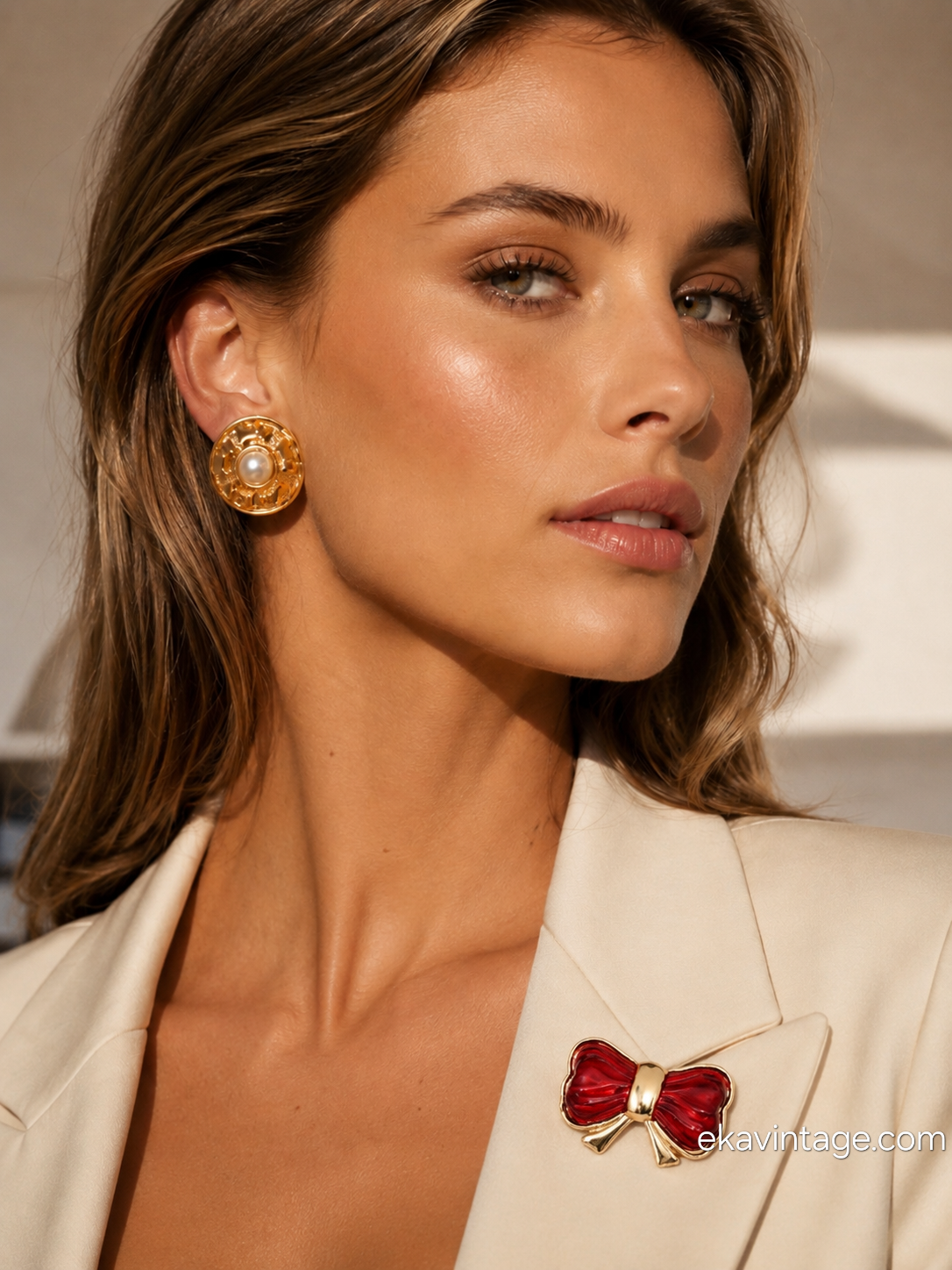 Sonia Rykiel - Broche vintage Nœud rouge