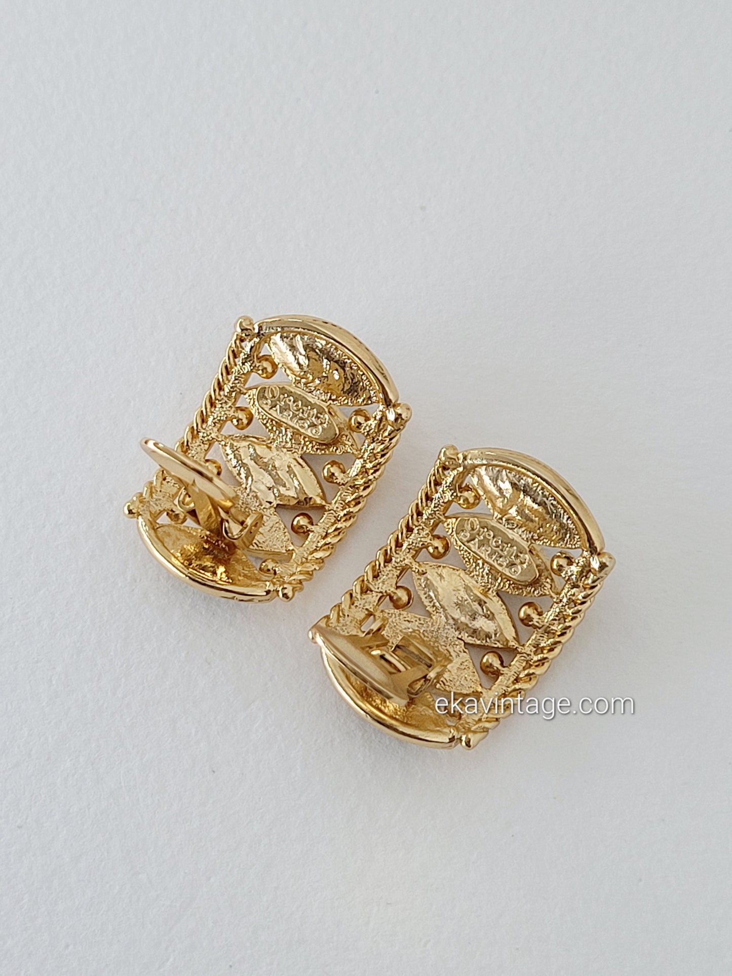 Orena Paris parure - boucles d'oreilles et collier vintage