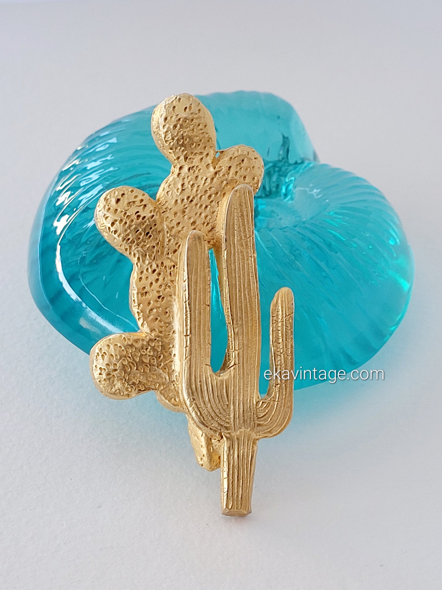Il était une fois - Broche vintage Cactus