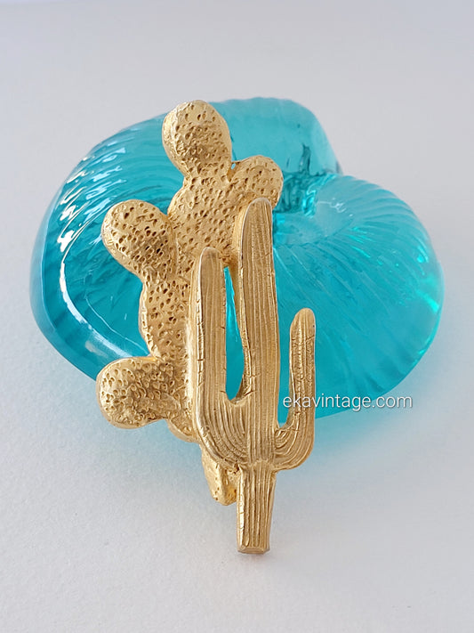 Il était une fois - Broche vintage Cactus