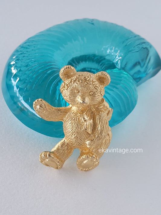 Il était une fois  - Broche vintage Ourson