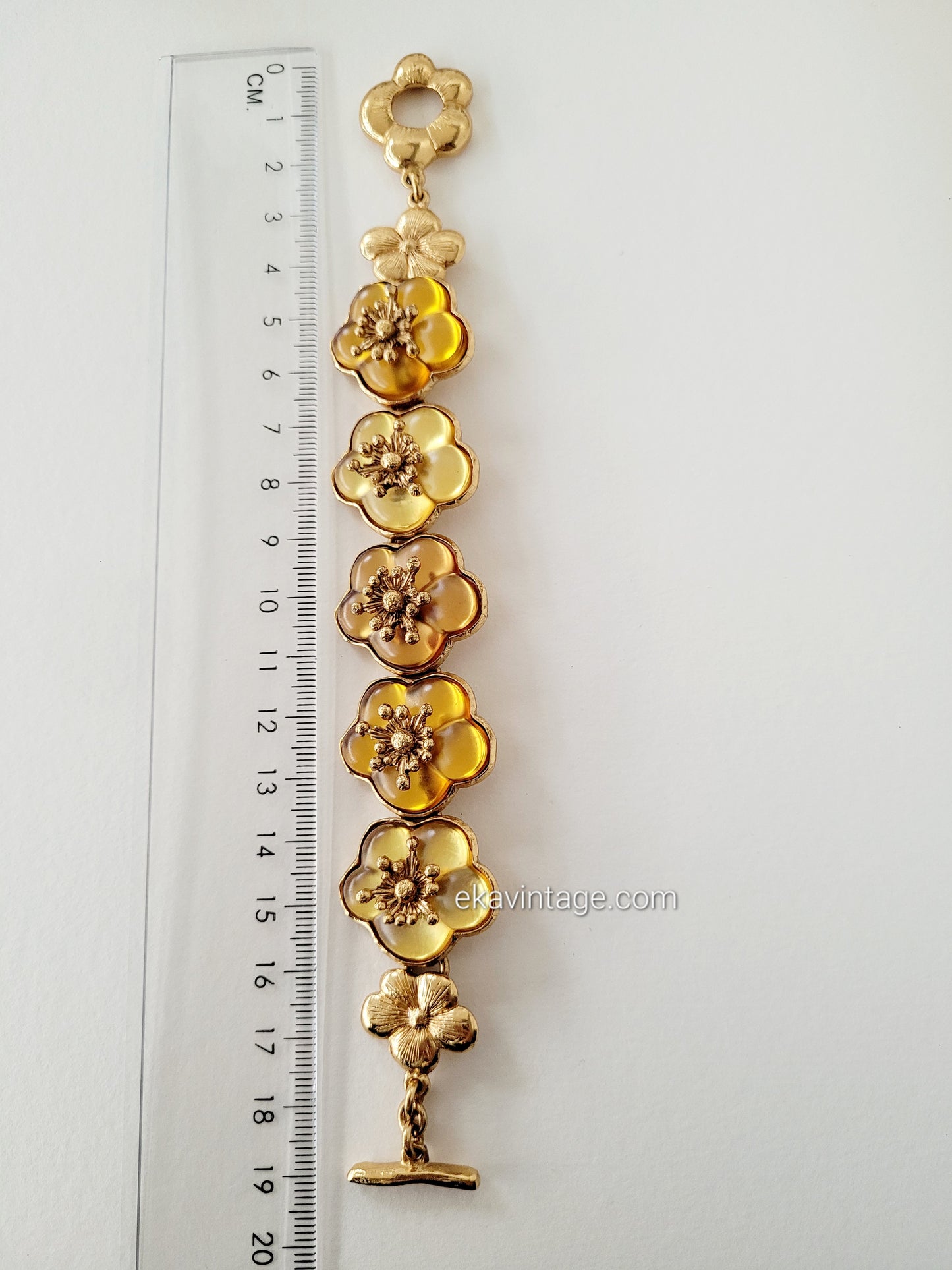 Kenzo Paris - Magnifique bracelet vintage Fleurs