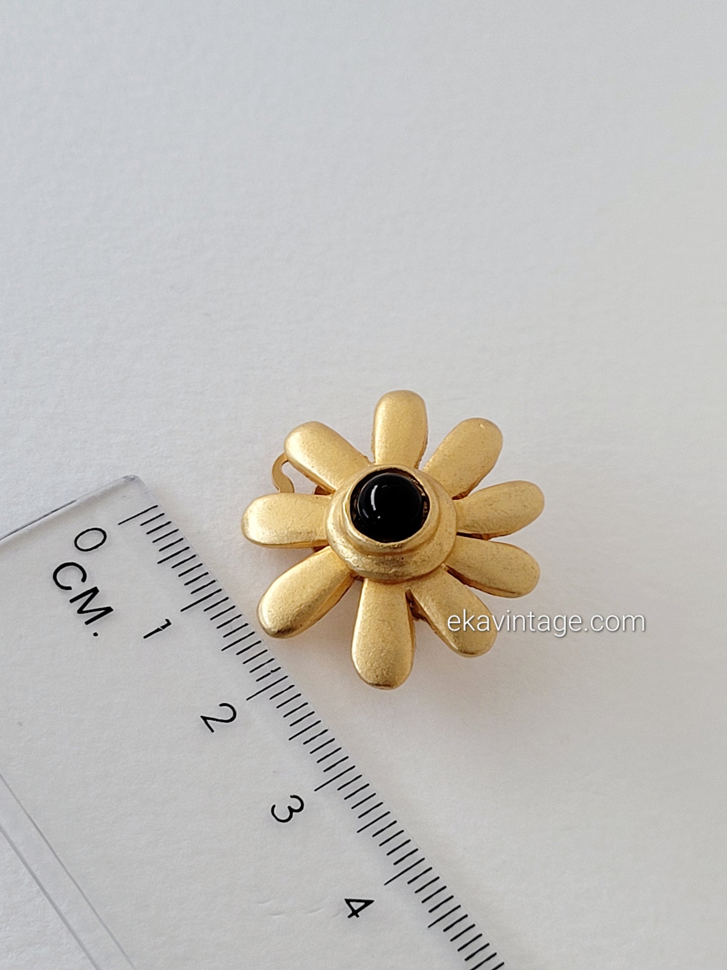 Edouard Rambaud - Boucles d'oreilles vintage Fleur