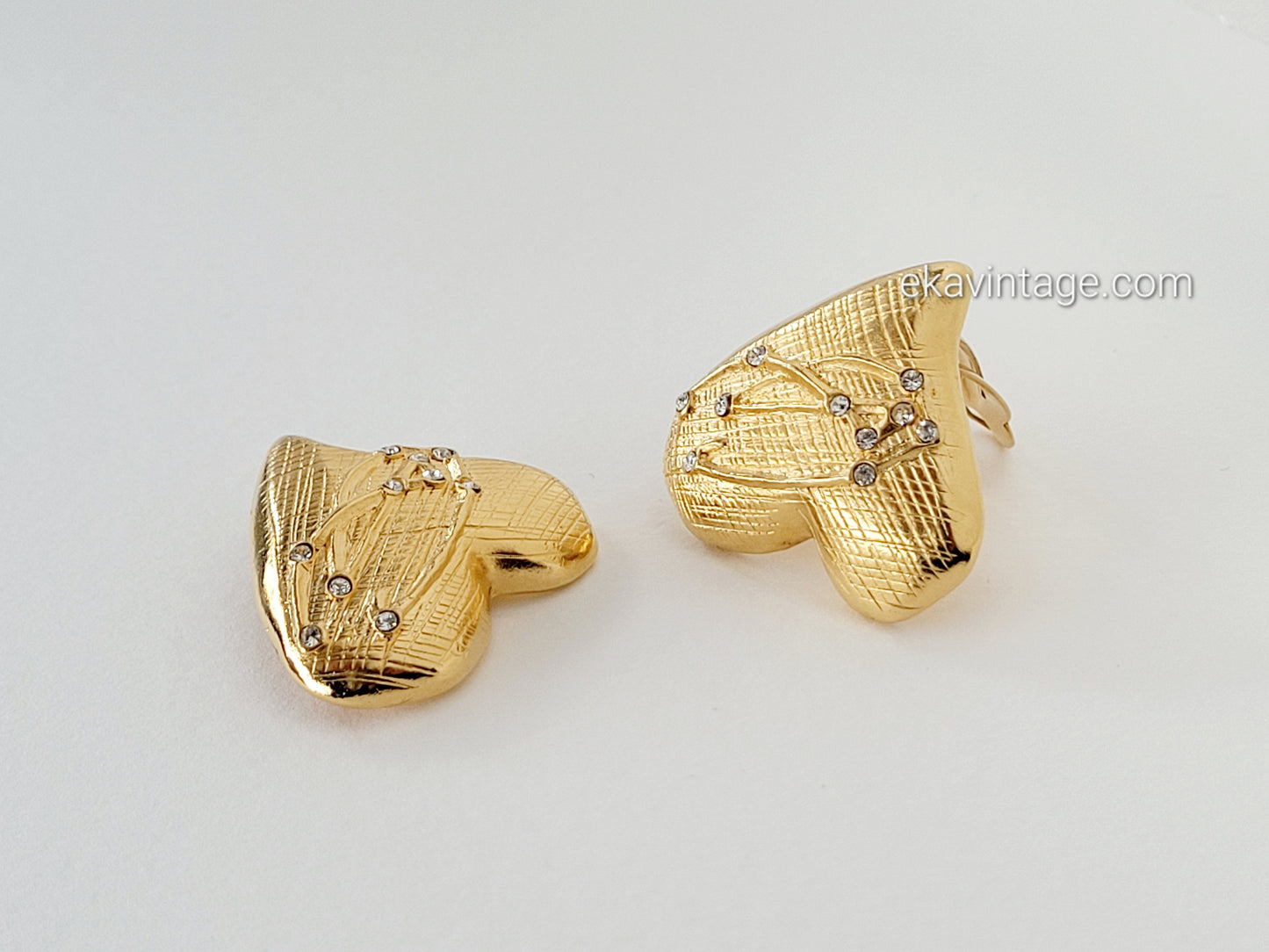 Christian Lacroix - Boucles d'oreilles vintage Cœur CL