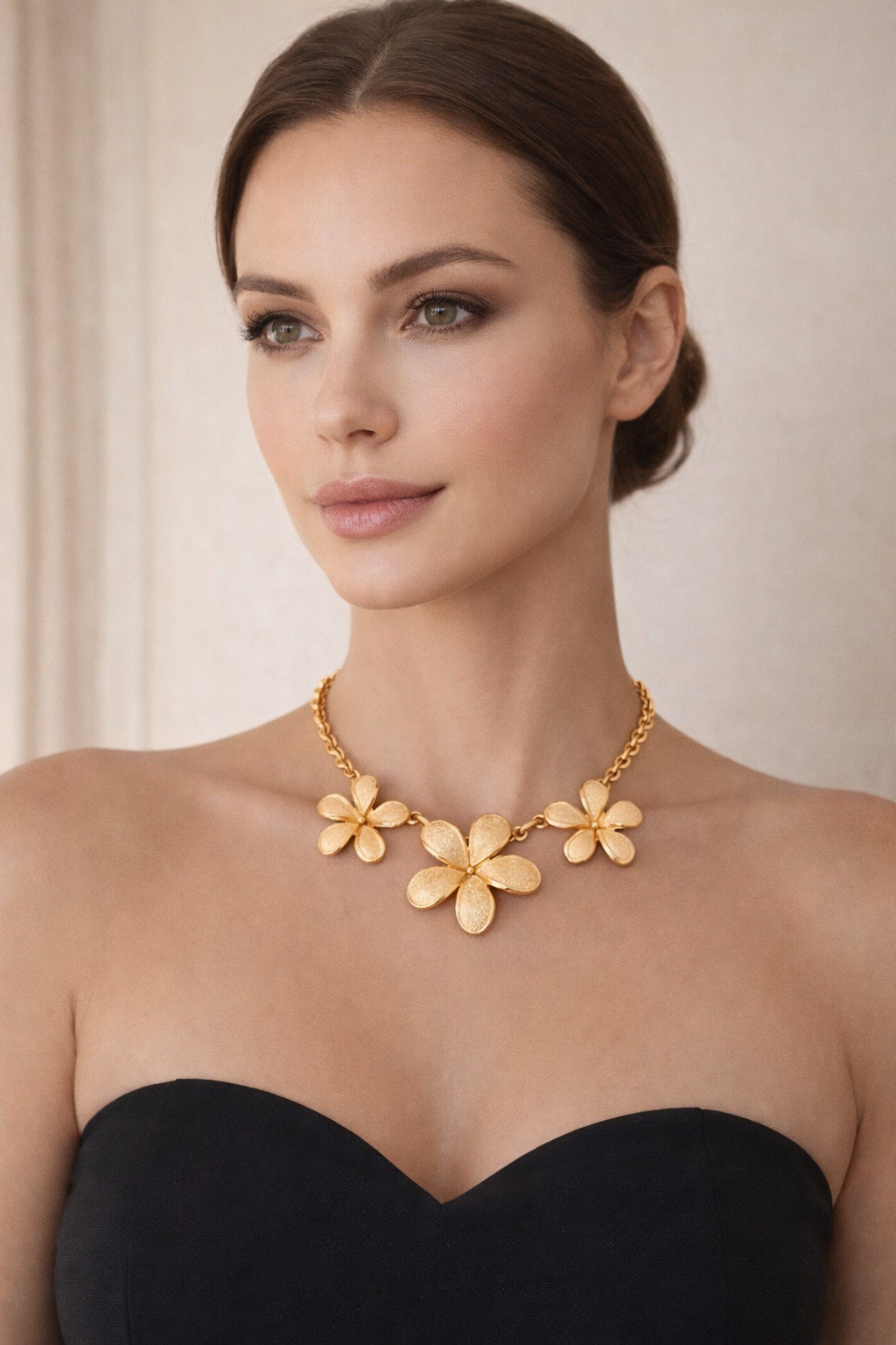 Orena Paris - Vintage necklace - Three flowers