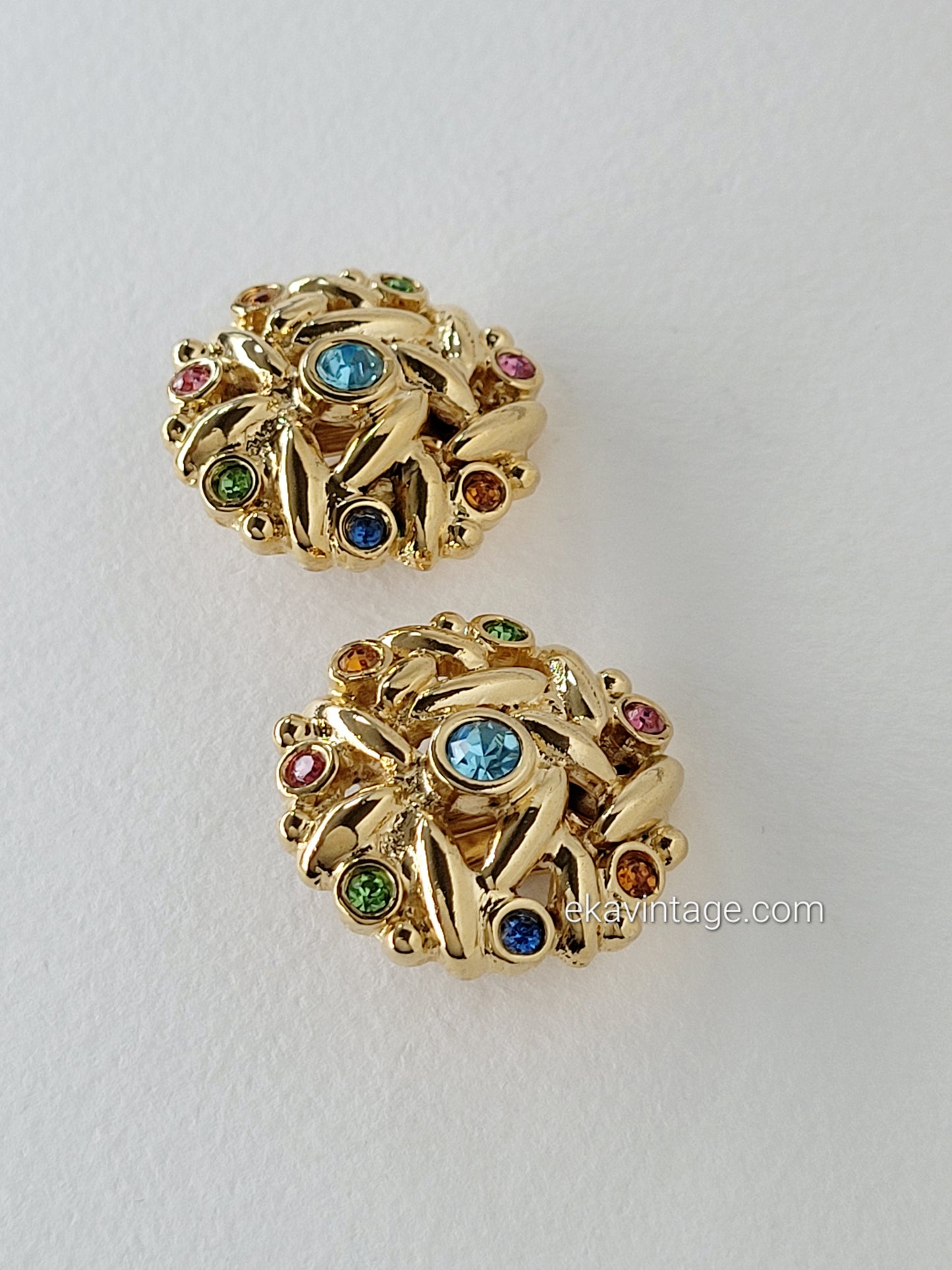 Leritz - Boucles d'oreilles vintage