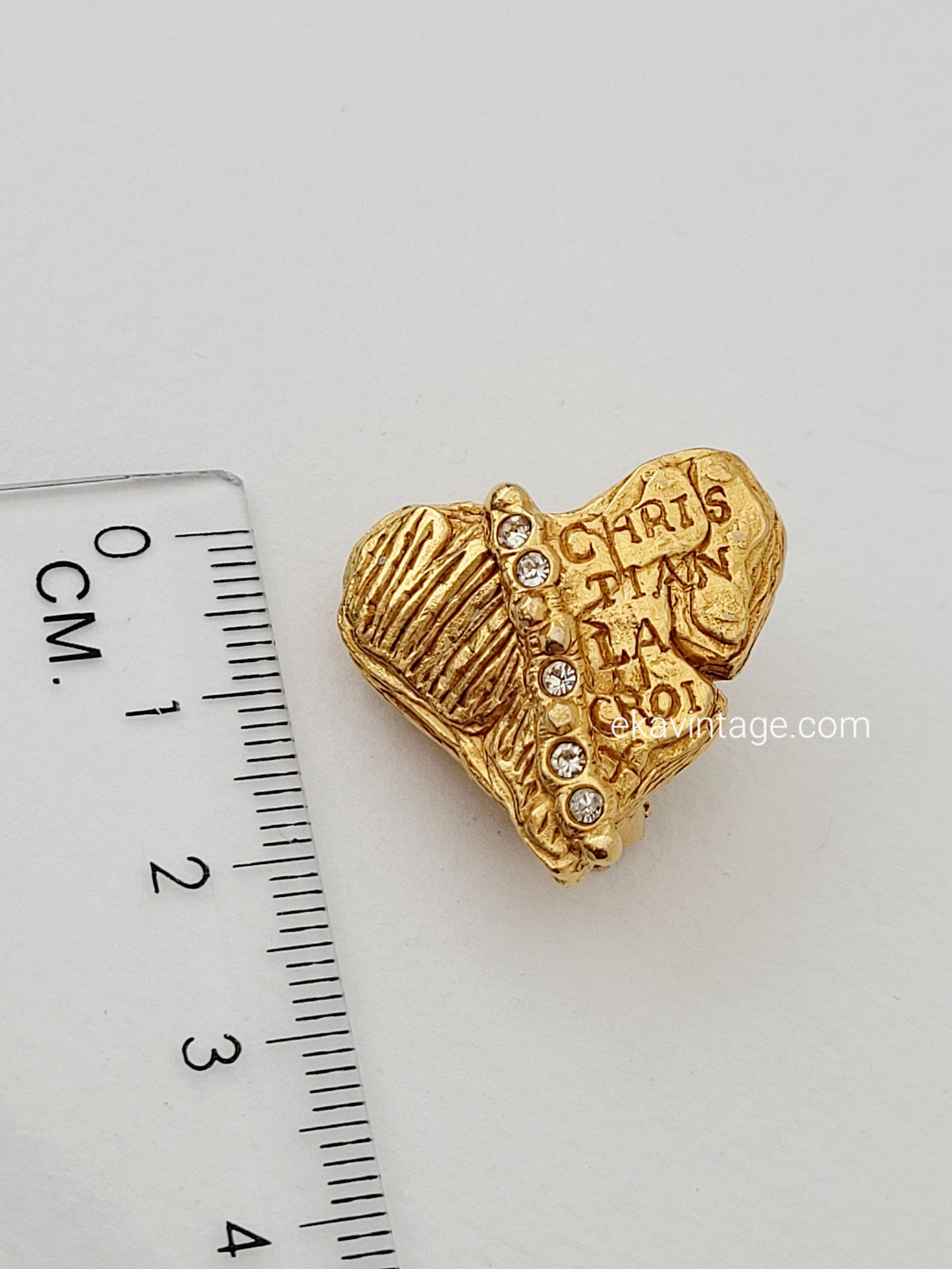 Christian Lacroix - Boucles d'oreilles vintage Cœur