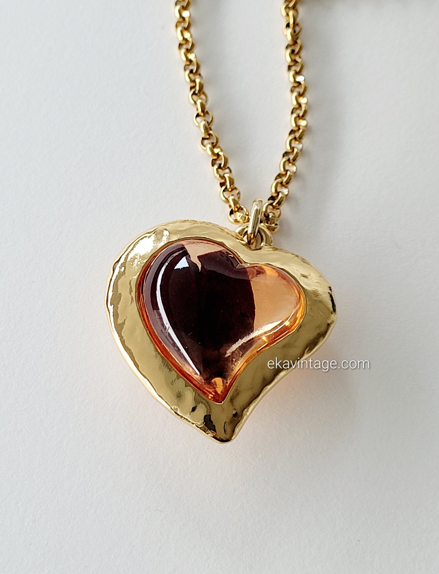 Yves Saint Laurent - Pendentif vintage Cœur