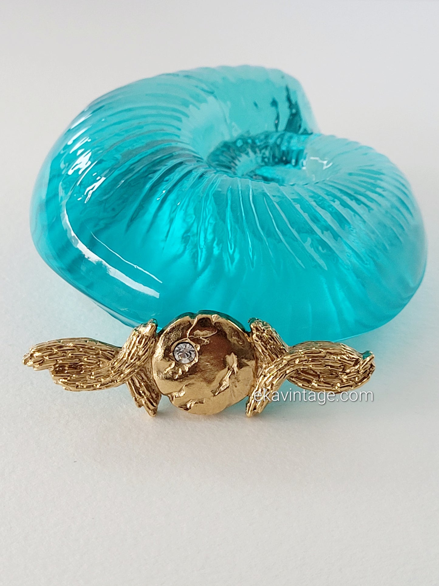 Jacques Esterel - Broche vintage doré