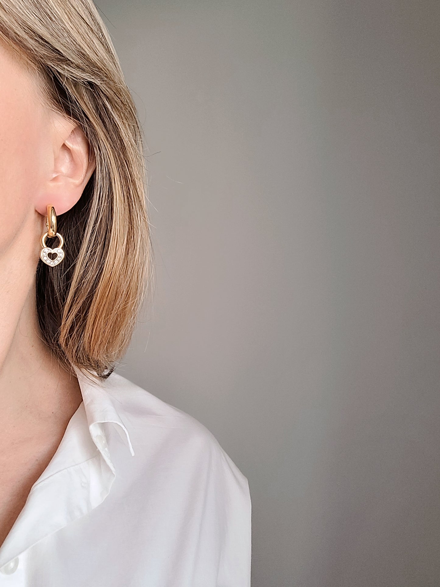 Agatha - Parure vintage Collier et boucles d'oreilles