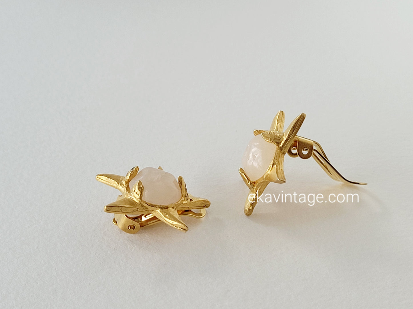 Edouard Rambaud - Boucles d'oreilles vintage Étoile