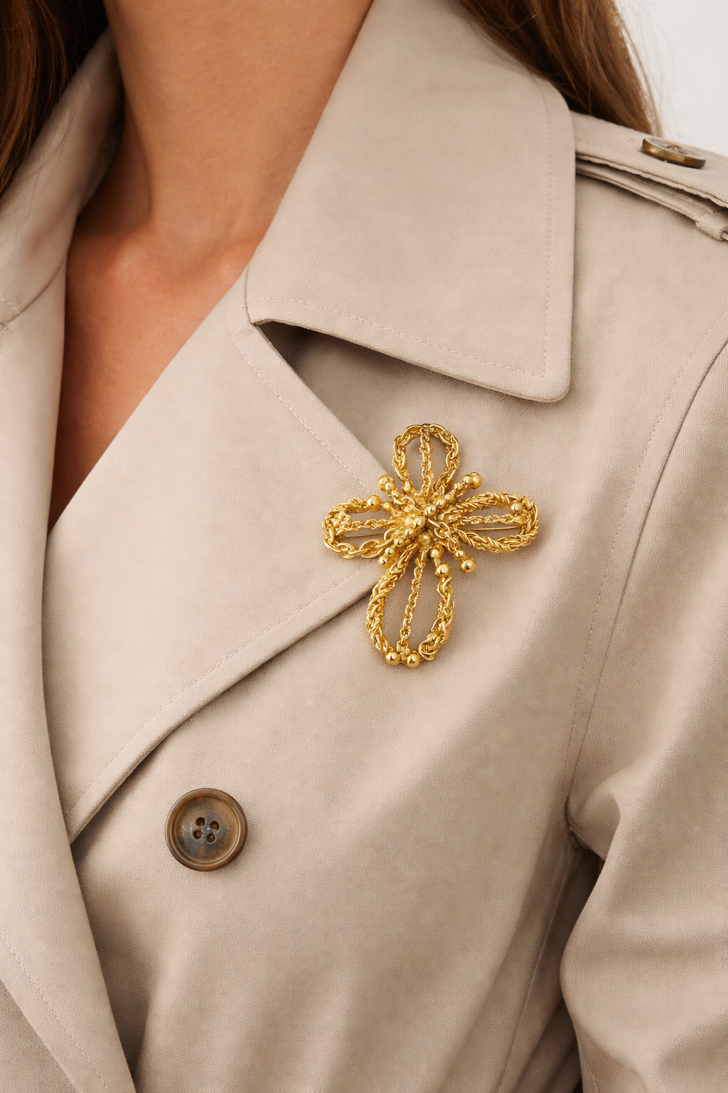 Christian Lacroix - Broche vintage Croix