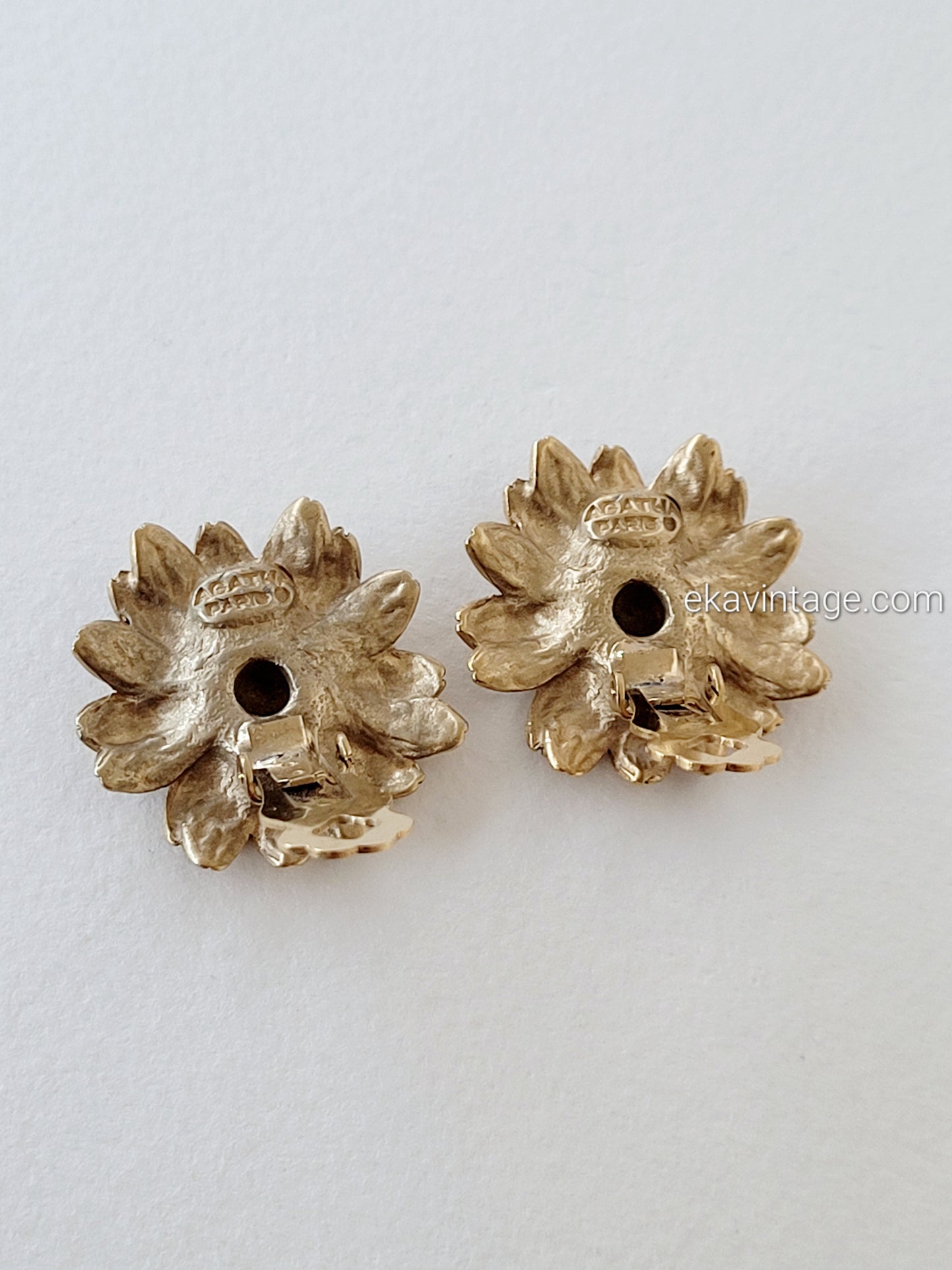 Agatha Paris - Boucles d'oreilles vintage Fleur