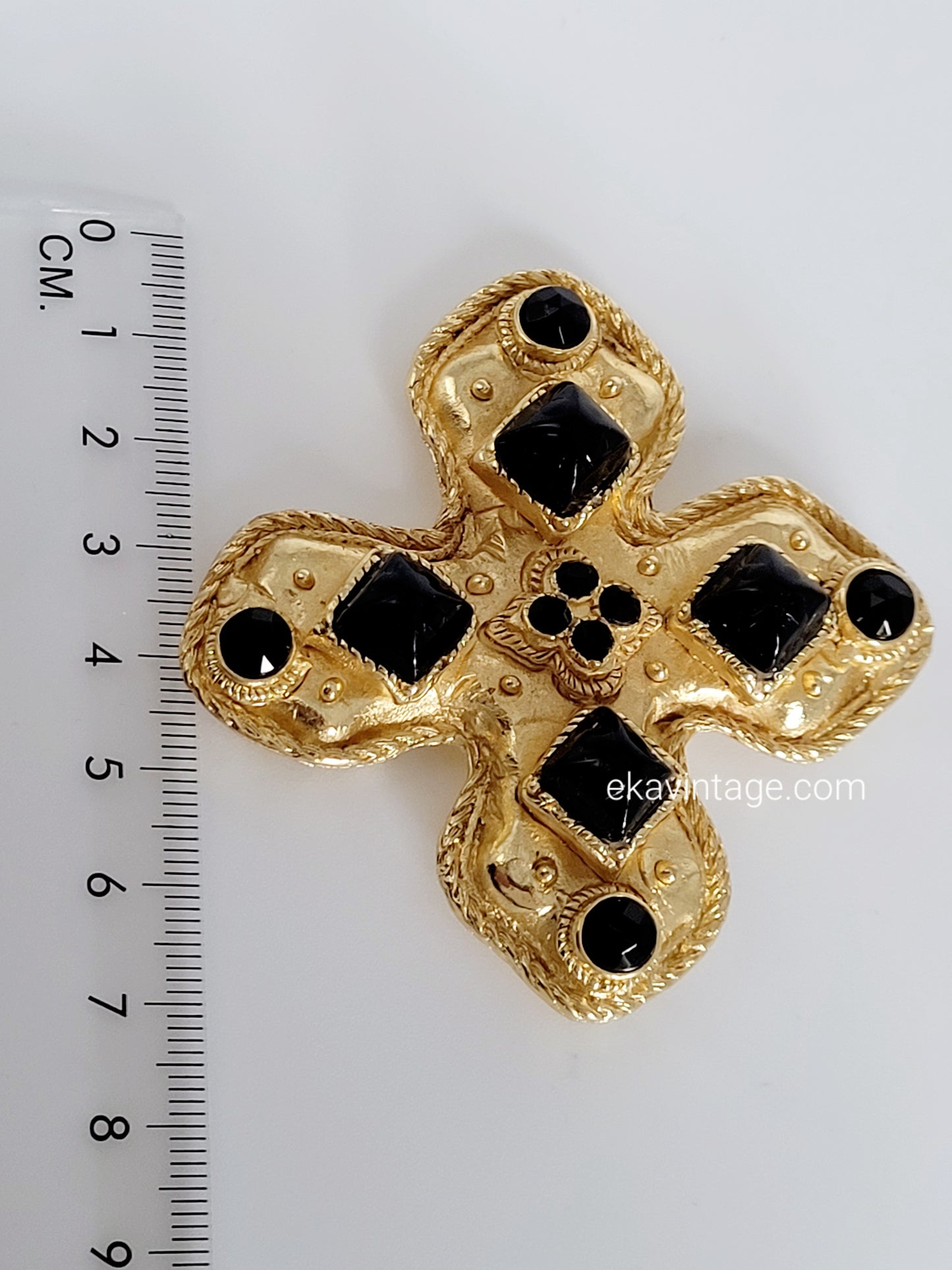 Poggi Paris - Magnifique broche vintage Croix