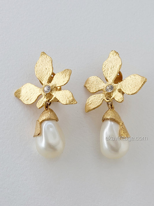 Cécile et Jeanne - Boucles d'oreilles Fleurs