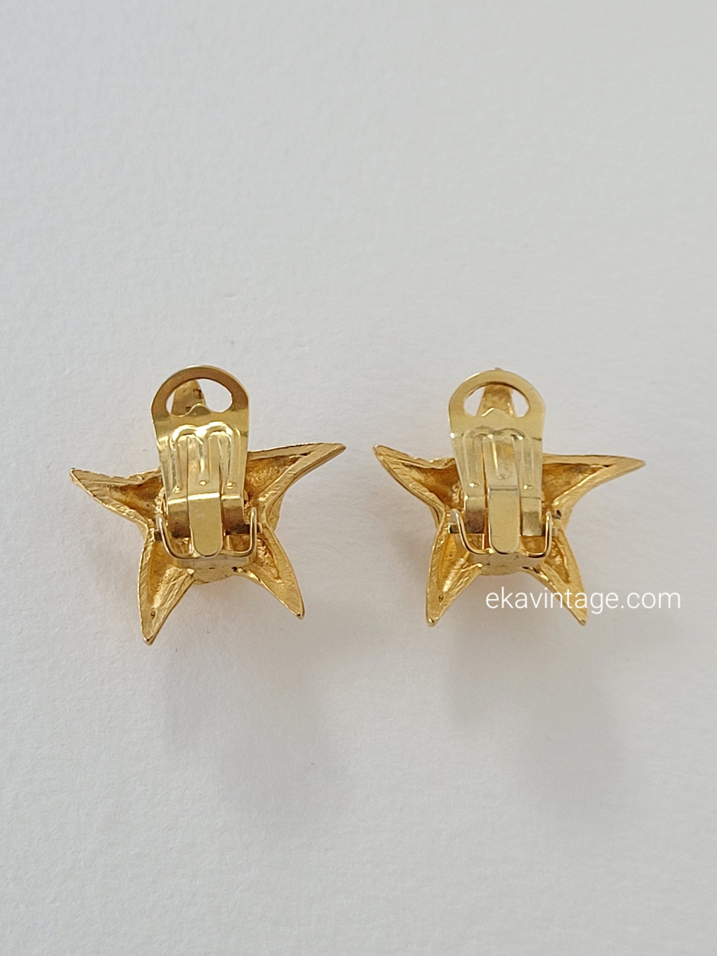 Edouard Rambaud - Boucles d'oreilles vintage Étoile