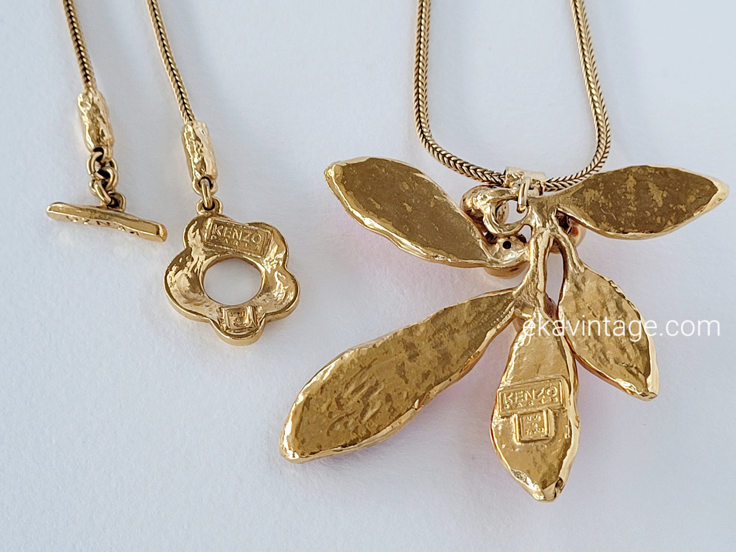 Collier avec pendentif fleur Kenzo