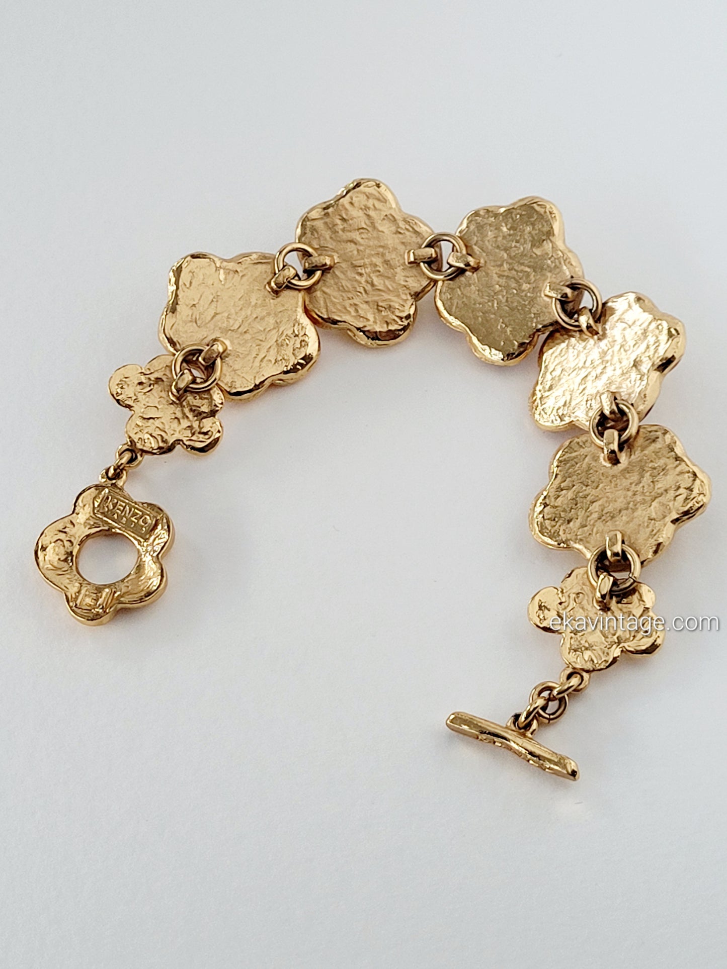 Kenzo Paris - Magnifique bracelet vintage Fleurs
