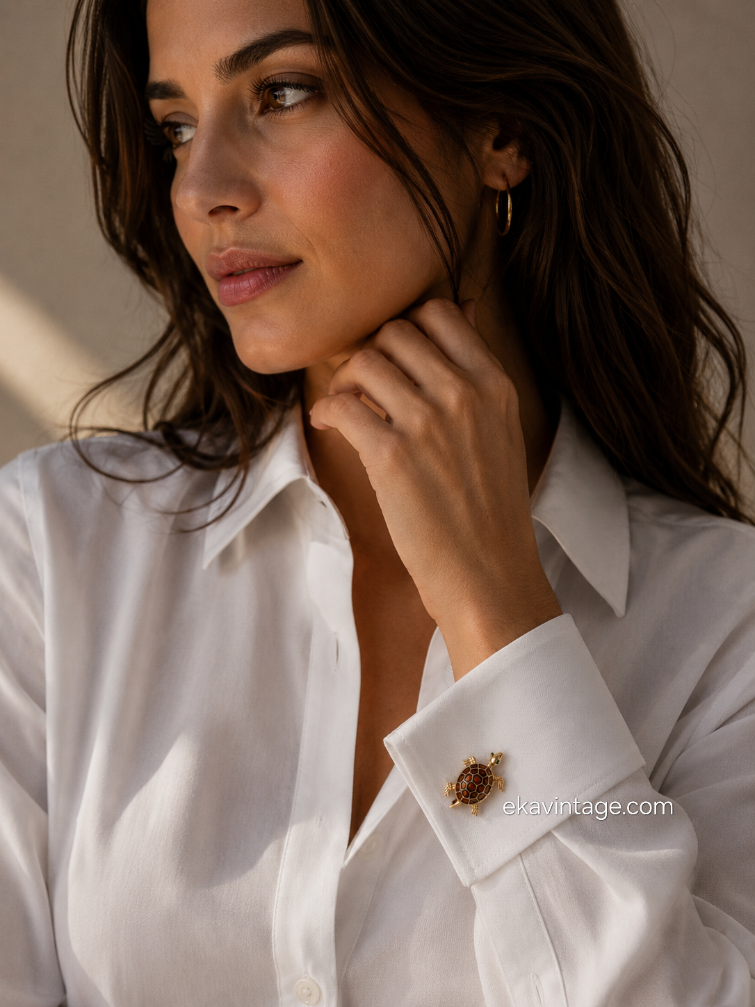 Trifari - Boutons de manchette Tortue