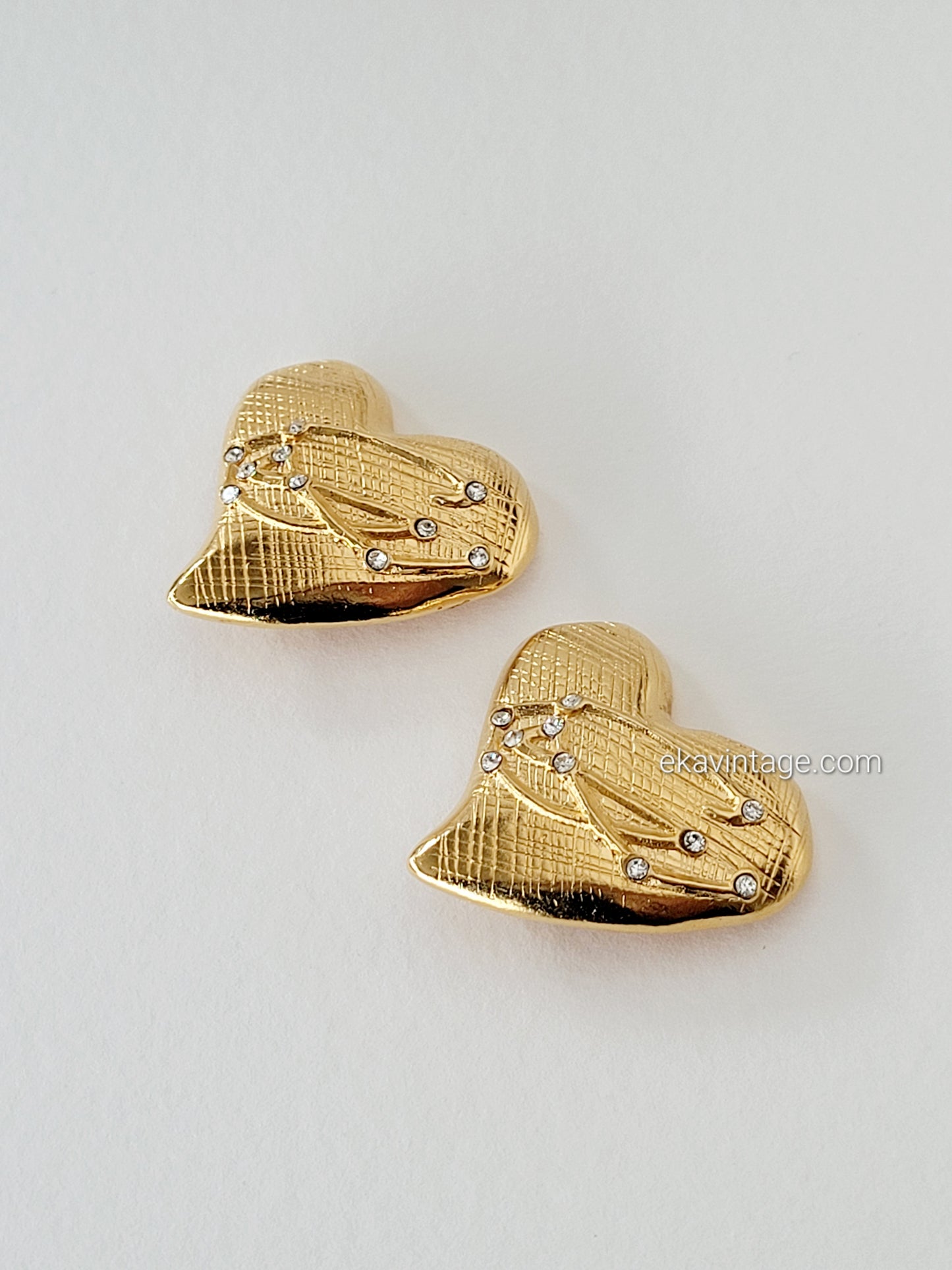 Christian Lacroix - Boucles d'oreilles vintage Cœur CL