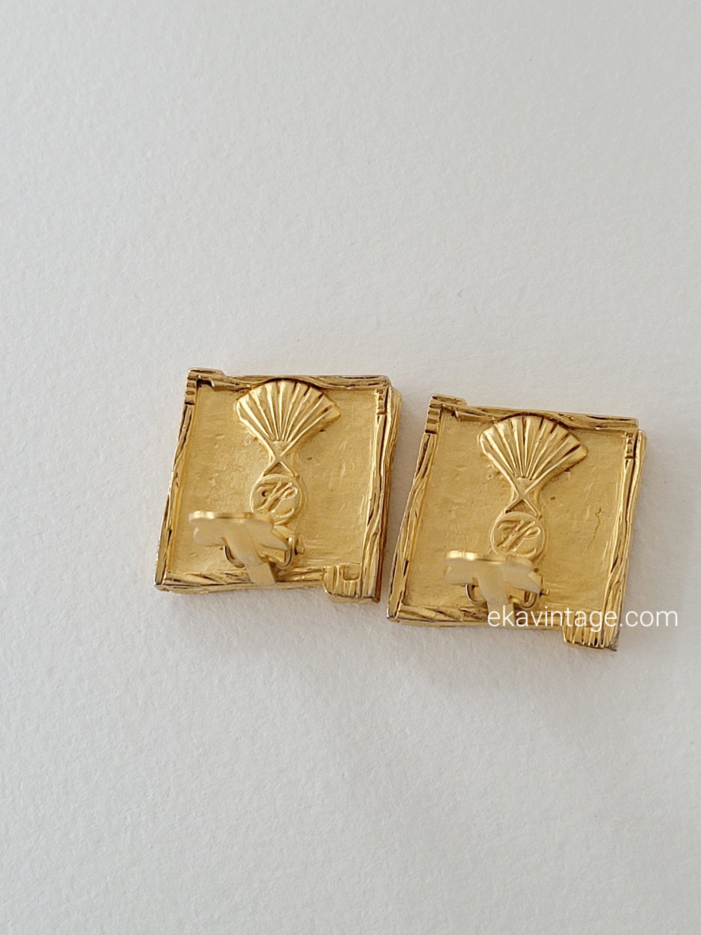 Karl Lagerfeld - Boucles d'oreilles vintage KL