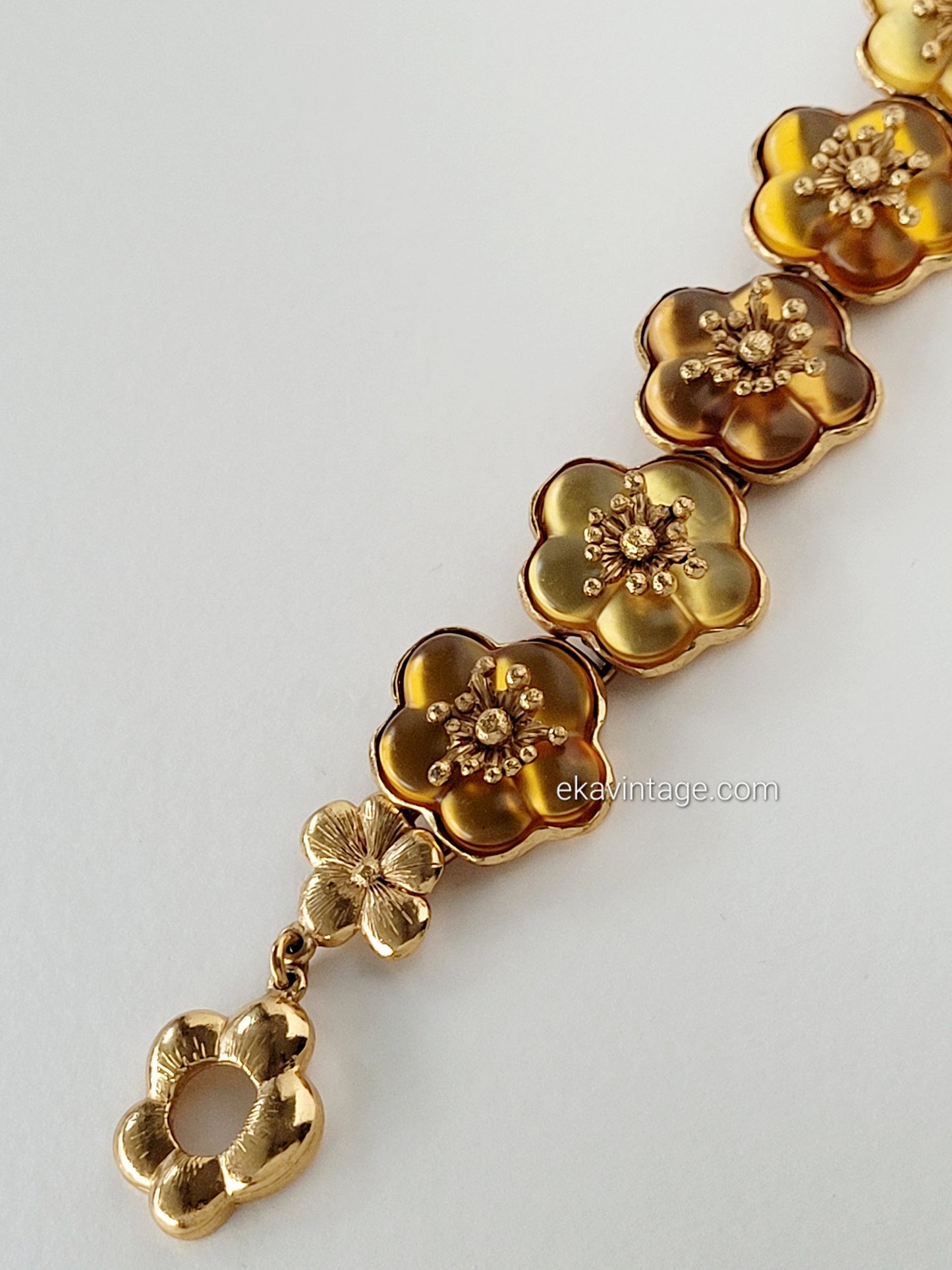 Kenzo Paris - Magnifique bracelet vintage Fleurs
