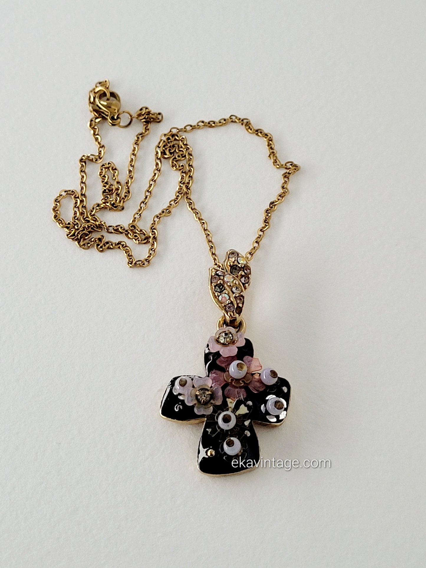 Christian Lacroix- Pendentif vintage Croix